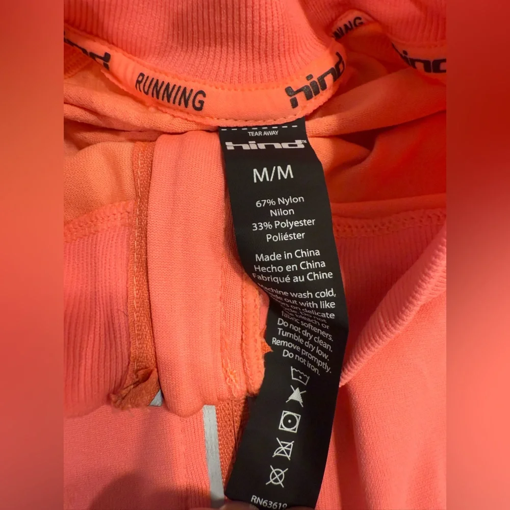 Hind vibrant pinkish orange running jacket size medium - Picture 8 of 16